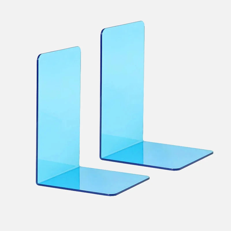 Color Acrylic Bookend Pair on a white studio background.