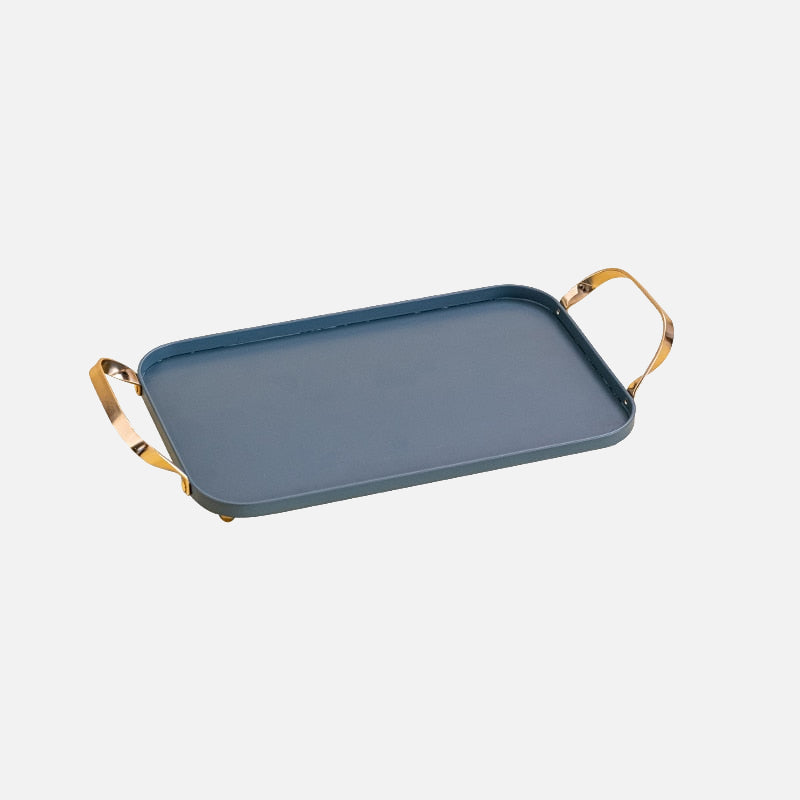 Color Panel Aluminum Tray with Handles on a white studio background.