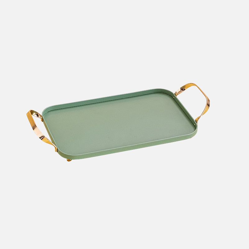 Additional view of the color panel aluminum tray with handles.