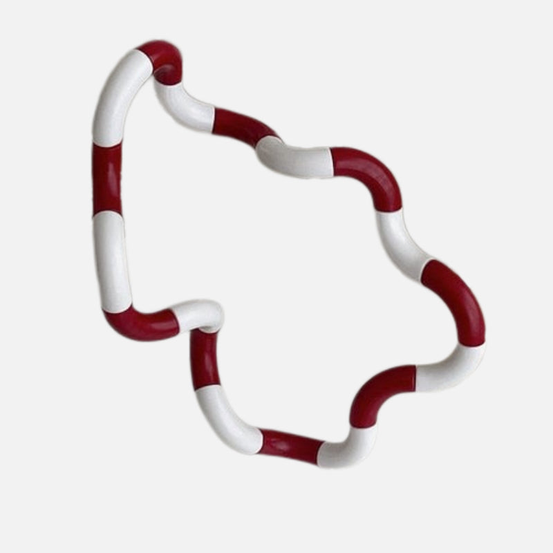 Additional view of the flexible sculptural ring desk accent.