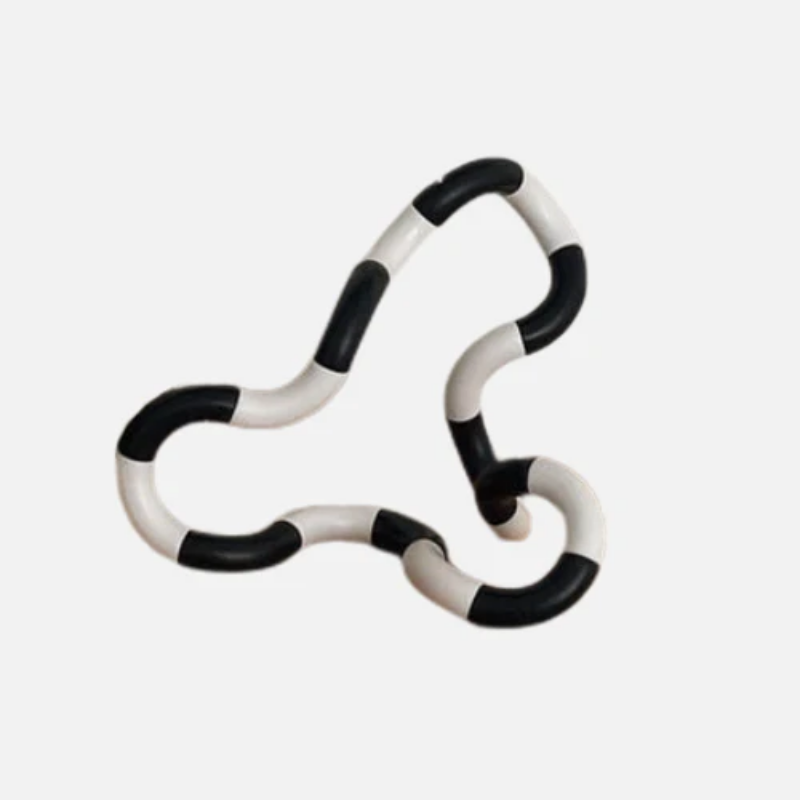 Additional view of the flexible sculptural ring desk accent.