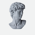 Mini Neoclassical Resin Bust on a white studio background.