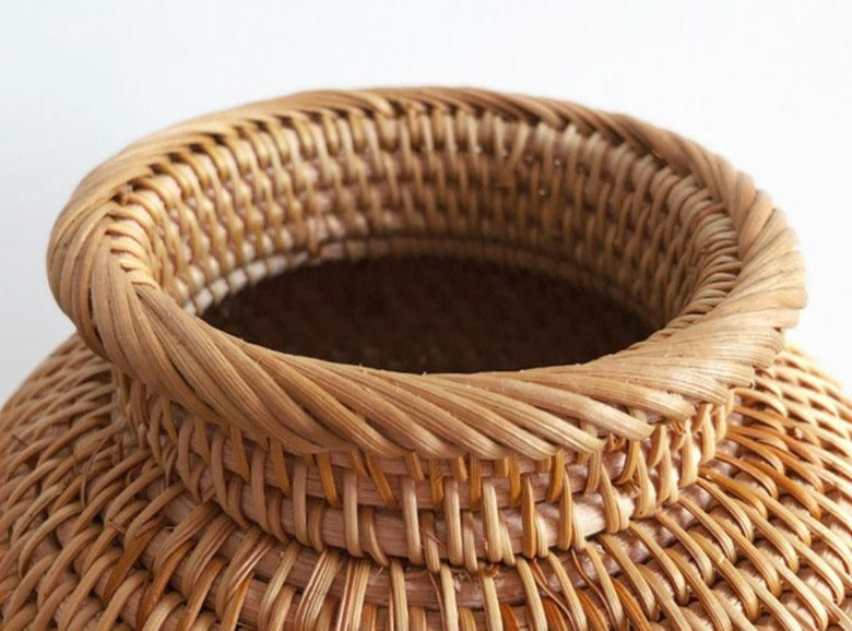 Natural Handwoven Rattan Decorative Vase: source gallery view 4